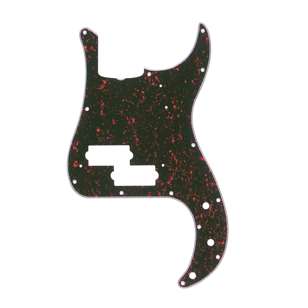 Golpeador Fender Pickguard Precision Bass With Truss Rod Notch 13-Hole Vintage Mount Tortoise Shell 4-PLY