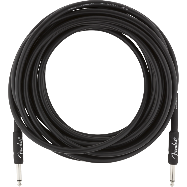 Cable Para Guitarra Fender Professional Instrument Cable Straight/Straight 25' Black
