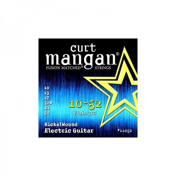 Cuerdas Guitarra Eléctrica Curt Mangan Juego Nickel Wound 10-52