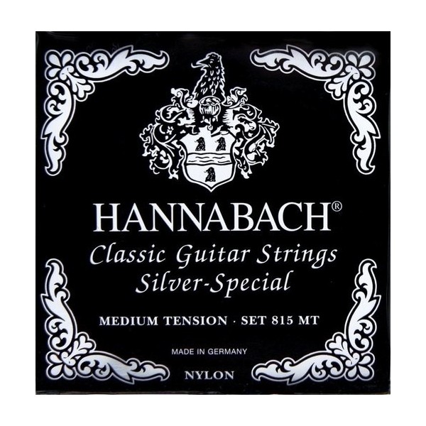 Juego Cuerdas Guitarra Clásica Hannabach 815-MT Negra