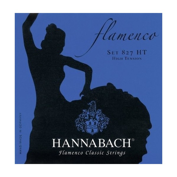 Juego Cuerdas Guitarra Flamenco Hannabach827-HTazul