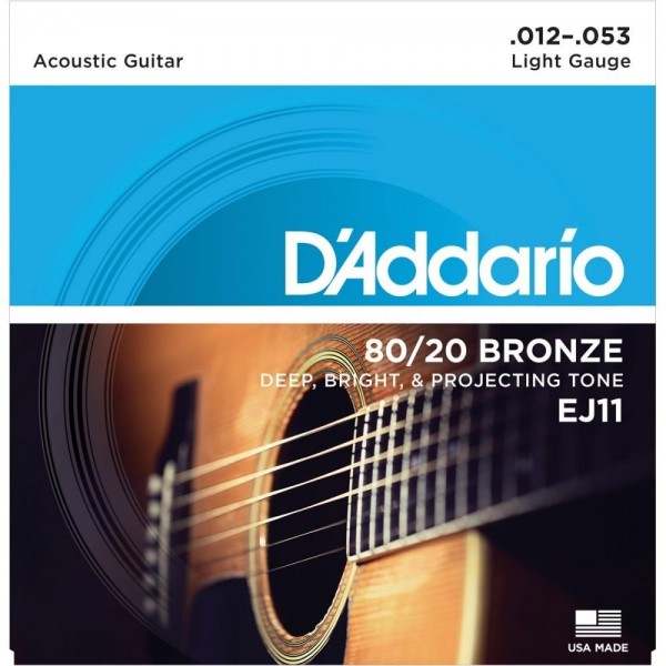 Juego Cuerdas Guitarra Acústica D'Addario EJ11012-053