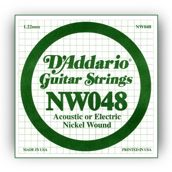 Cuerda Guitarra Eléctrica D'Addario NW-048"