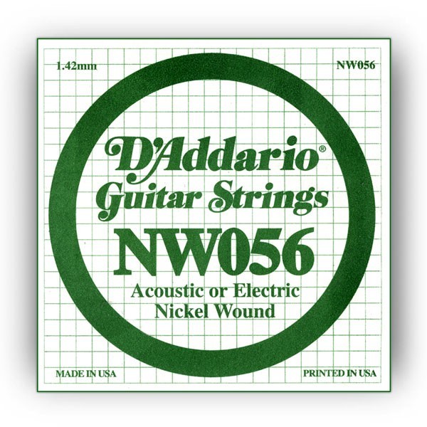 Cuerda Guitarra Eléctrica D'Addario NW-056"