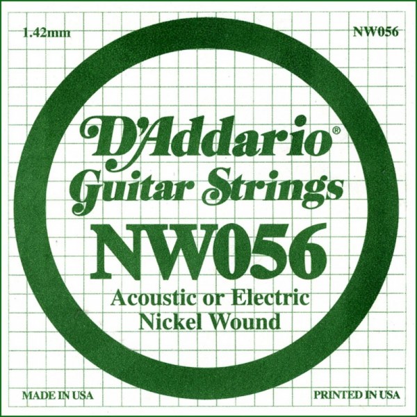 Cuerda Guitarra Eléctrica D'Addario NW-056"