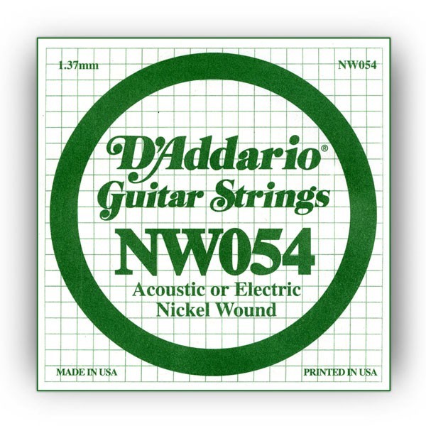 Cuerda Guitarra Eléctrica D'Addario NW-054"