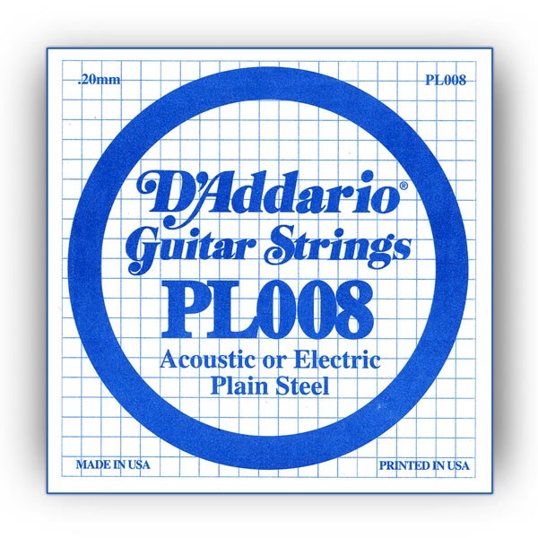 Cuerda Guitarra Eléctrica D'Addario PL-008"