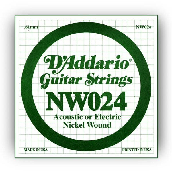 Cuerda Guitarra Eléctrica D'Addario NW-024"