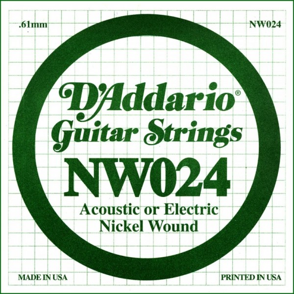 Cuerda Guitarra Eléctrica D'Addario NW-024"