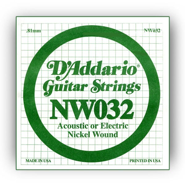 Cuerda Guitarra Eléctrica D'Addario NW-032"