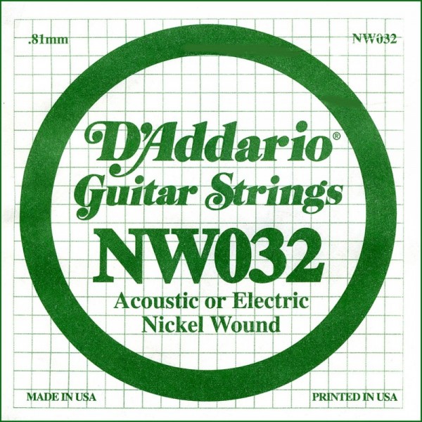 Cuerda Guitarra Eléctrica D'Addario NW-032"
