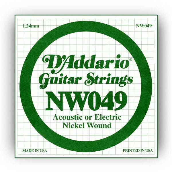 Cuerda Guitarra Eléctrica D'Addario NW-049"