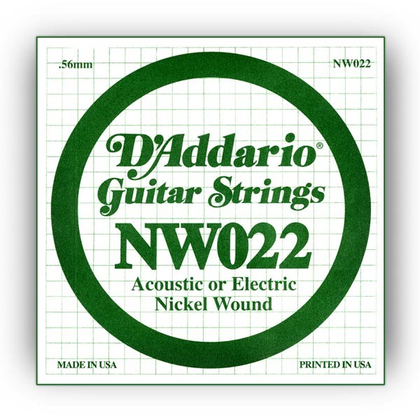 Cuerda Guitarra Eléctrica D'Addario NW-022"