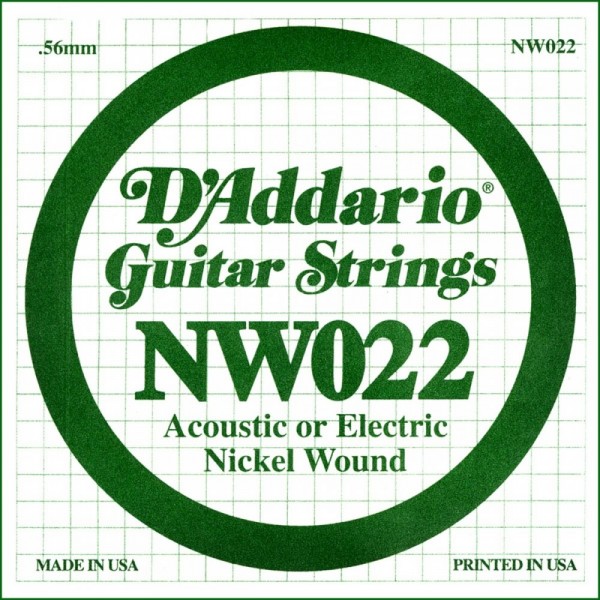 Cuerda Guitarra Eléctrica D'Addario NW-022"