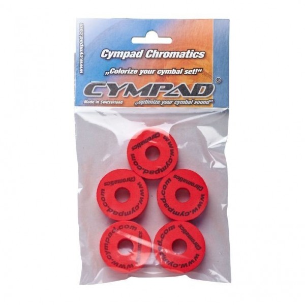 Fieltro Cympad Chromatics Red Cymbal Felt Set 5 Uds