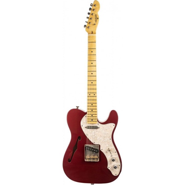 Guitarra Maybach Teleman Thinline Candy Apple Red Relic