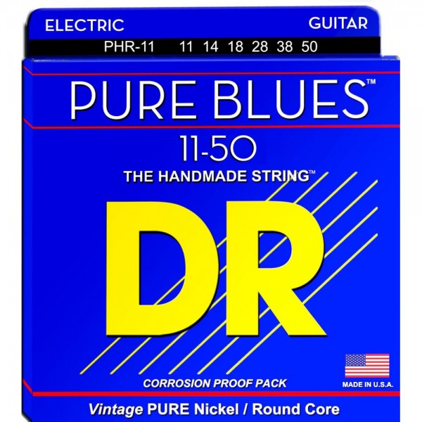 Juego Cuerdas Guitarra Eléctrica Dr Pure Blues PHR-11 11-50
