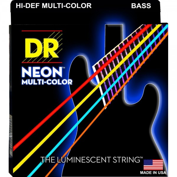 Juego Cuerdas Bajo DR Neon Multicolor MCB-45 45-105