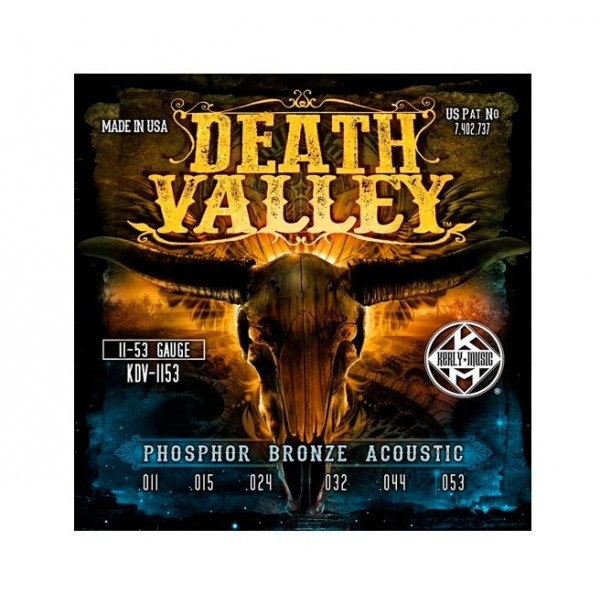 Juego Cuerdas Guitarra Acústica Kerly Death Valley 11-53