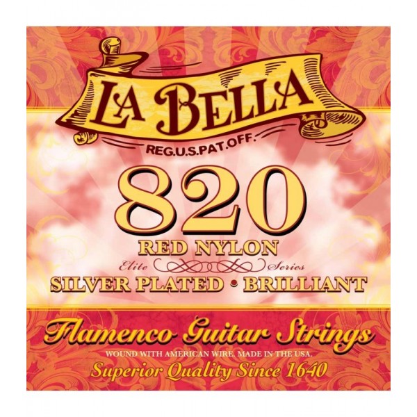 Cuerda Guitarra Española Flamenco La Bella Roja 824 4