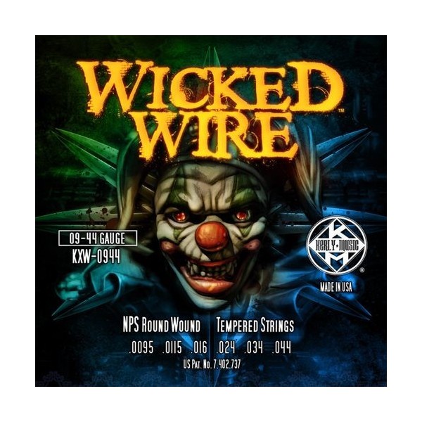 Juego Cuerdas Guitarra Eléctrica Kerly Wicked Wire 9-44