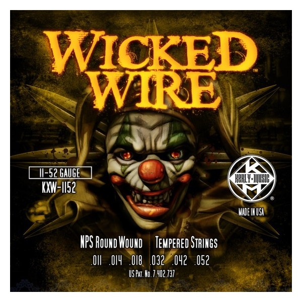 Juego Cuerdas Guitarra Eléctrica Kerly Wicked Wire 11-52