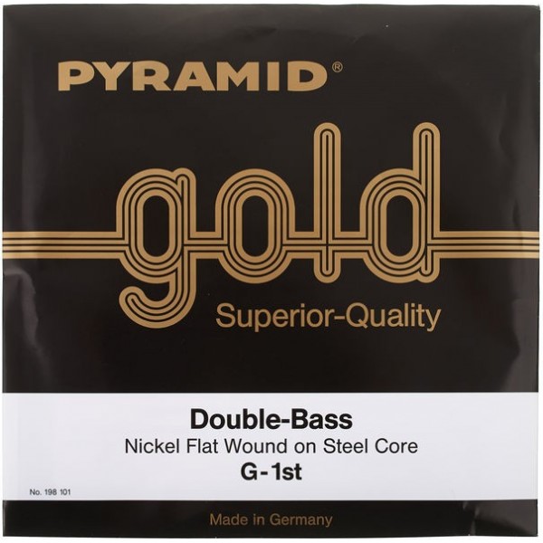Cuerda Contrabajo Pyramid 1ª Sol Double - Bass Gold
