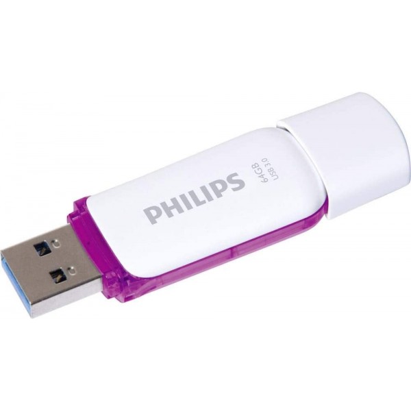 Memoria USB 3.0 Philips 64GB Snow Edition Purple