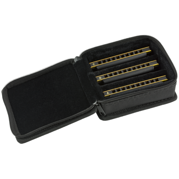Armónica Fender Blues DeVille Harmonica Pack of 3 With Case