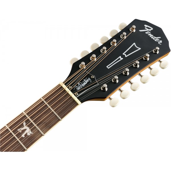 Guitarra Acústica Fender Tim Armstrong Hellcat De 12 Cuerdas Natural
