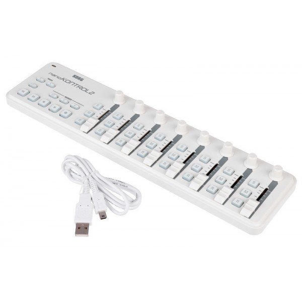 Controlador MIDI Nanokontrol Korg 2 White
