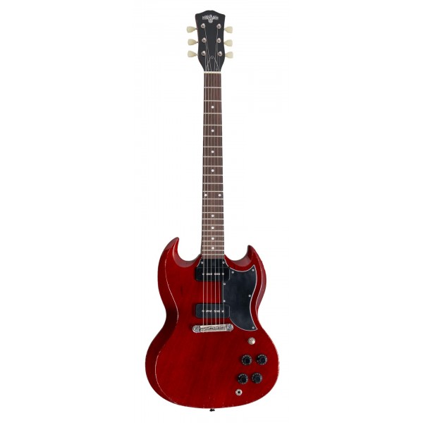 Guitarra Eléctrica Maybach Albatroz 65-2 P90 Winered Aged