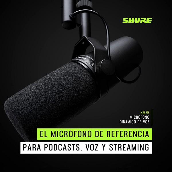 Micrófono Vocal Dinámico Shure De Estudio de Radio SM7B