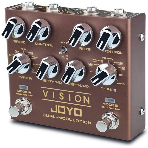 Pedal Previo Para Guitarra Joyo R-09 Vision Dual Modulator