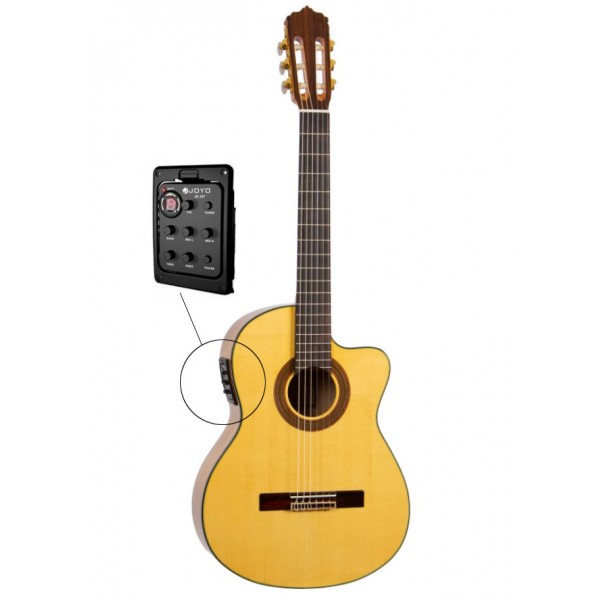 Guitarra Flamenca Autoamplificada José Gómez F80-EQ Sicomoro Modelo 2021