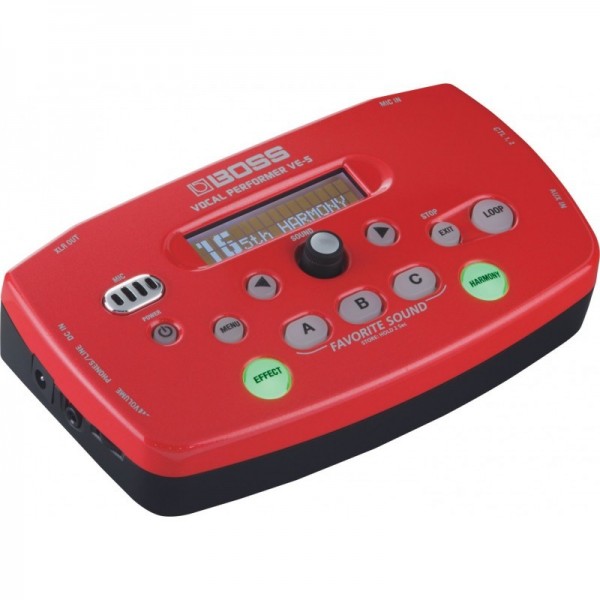 Pedal Procesador De Voz Boss VE-5-RD Tabletop Vocal Effects Processor Rojo