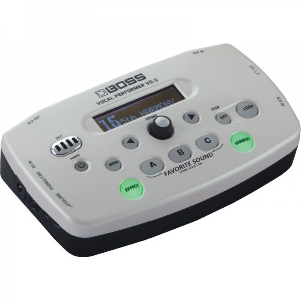 Pedal Procesador De Voz Boss VE-5-WH Tabletop Vocal Effects Processor Blanco