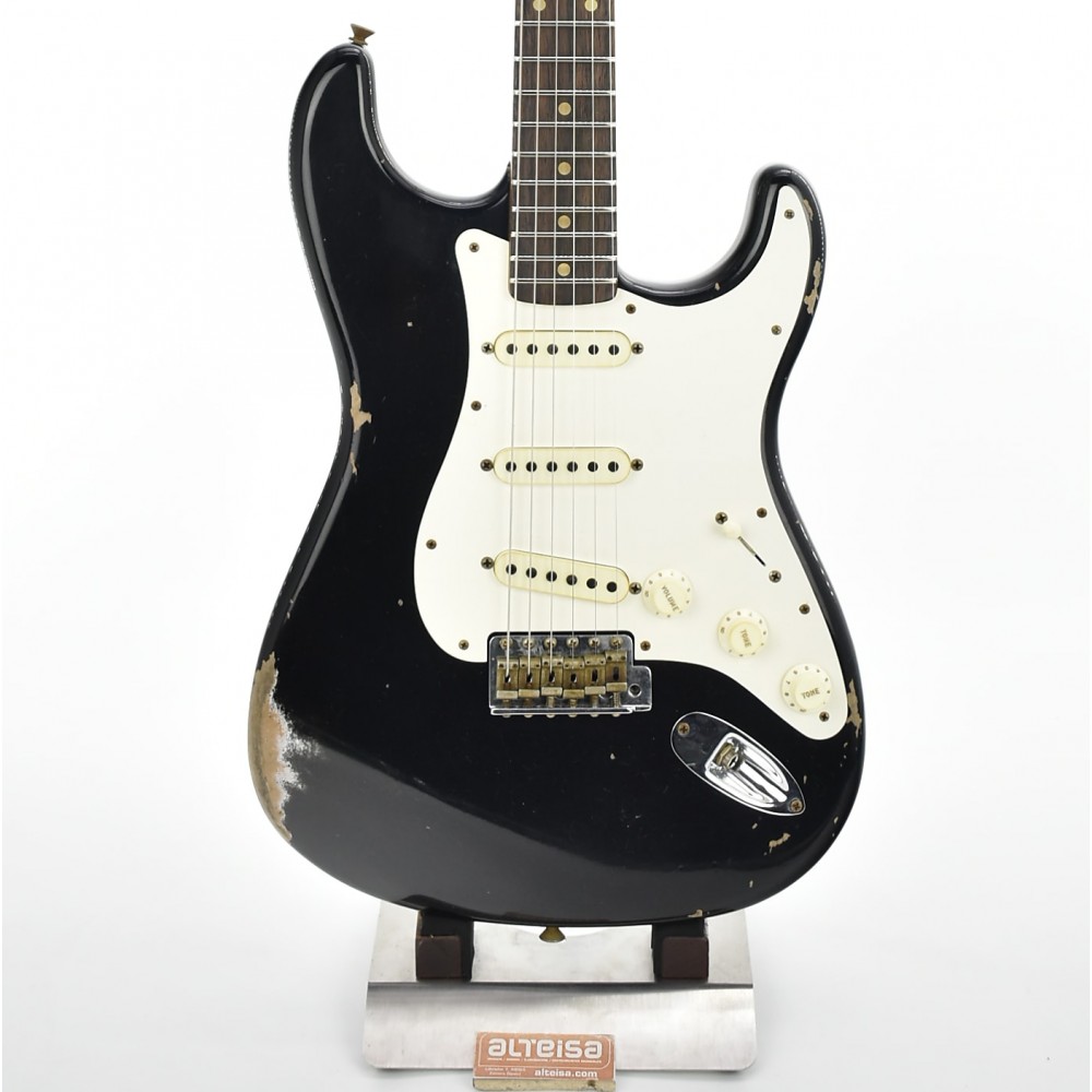 Guitarra Eléctrica Fender Custom Shop 59 Stratocaster Relic 2021 Aged Black
