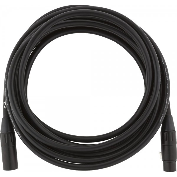 Cable De Micrófono Fender Professional Microphone Cable 15' Black