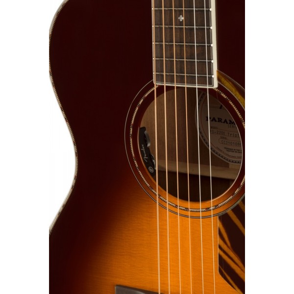 Guitarra Acústica Fender PD-220E Dreadnought 3TVS 3-Tone Vintage Sunburst Con Estuche