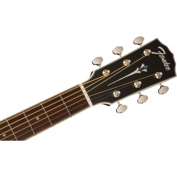 Guitarra Parlor Fender PS-220E Parlor Natural  Con Estuche