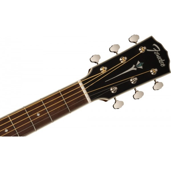 Guitarra Parlor Fender PS-220E Parlor MAH Aged Cognac Burst Con Estuche