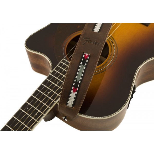 Correa Para Guitarra Acústica Fender Paramount Acoustic Leather Strap Brown