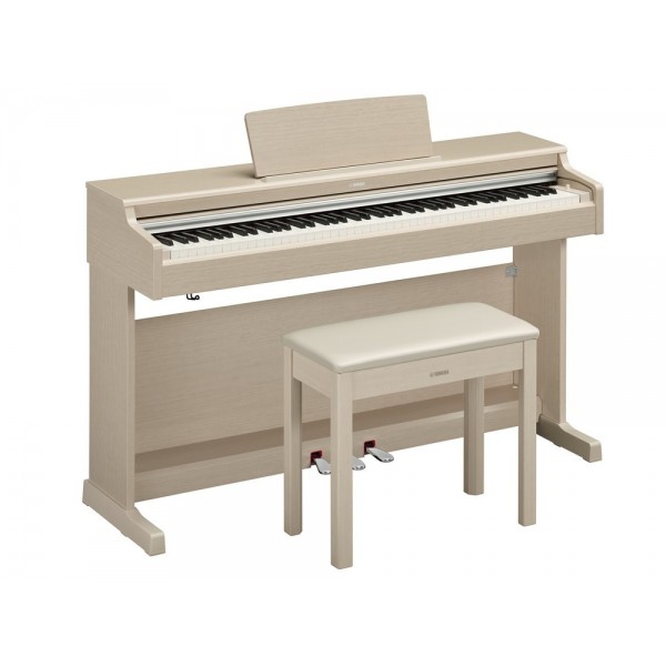 Piano Con Mueble Yamaha Arius YDP 165WA White Ash Blanco Roto