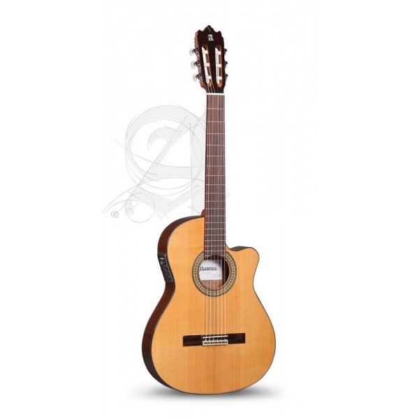 Guitarra Clásica Alhambra 3C CT-E1 Cutaway Cuerpo Estrecho Electrificada