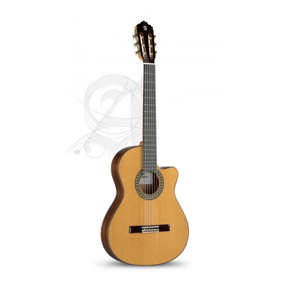 Guitarra Clásica Alhambra 5P CT-E2 Cutaway Cuerpo Estrecho Electrificada