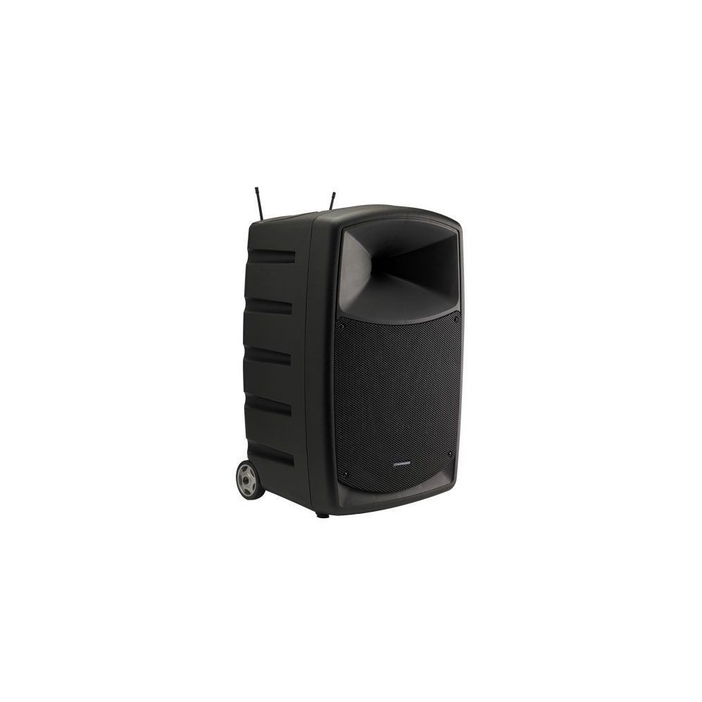 Altavoces Audiophony CR12A-Amplificador - Caja Con Batería 120W + Mesa + 2 Micros + Bt