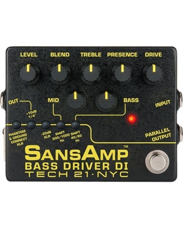 Pedal Preamplificador Para Bajo Tech21 SansAmp Bass Driver Di (V2)