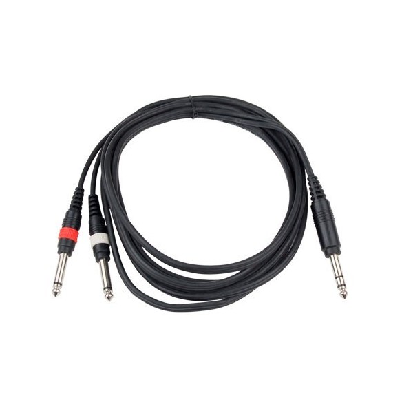 Cable Audiophony Jack Stereo-2 Jack Mono 1,5 m