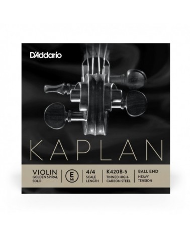 Cuerda E Para Violín D'Addario Kaplan Escala 4/4 Tensión Alta K420B-5